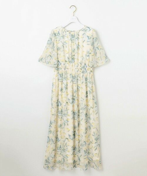 L size ONWARD(大きいサイズ) / エルサイズオンワード ロング・マキシ丈ワンピース | 【洗える】シアーパターン ワンピース | 詳細10