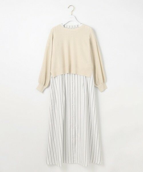 セール】 【2SET】シャツワンピ × ニット セット （ロング