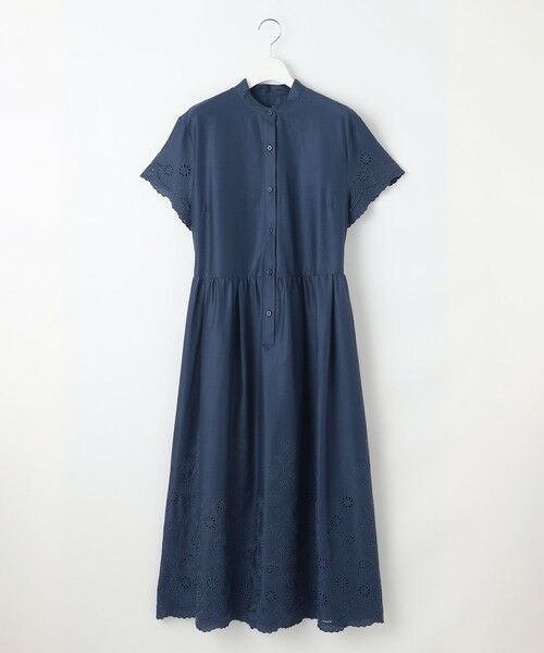 L size ONWARD(大きいサイズ) / エルサイズオンワード ミニ丈・ひざ丈ワンピース | 【17号サイズまで展開・カタログ掲載・接触冷感・洗える】エンブロイダリーローンシャツ ワンピース | 詳細3