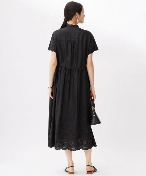 L size ONWARD(大きいサイズ) / エルサイズオンワード ミニ丈・ひざ丈ワンピース | 【17号サイズまで展開・カタログ掲載・接触冷感・洗える】エンブロイダリーローンシャツ ワンピース | 詳細13