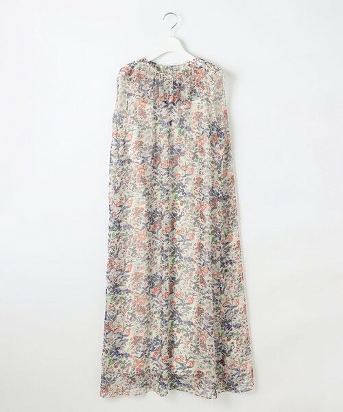 L size ONWARD(大きいサイズ) / エルサイズオンワード ロング・マキシ丈ワンピース | 【カタログ掲載・洗える】ボタニカルフラワープリント ワンピース | 詳細2