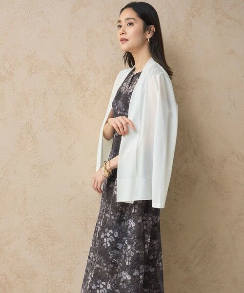 L size ONWARD(大きいサイズ) / エルサイズオンワード ロング・マキシ丈ワンピース | 【カタログ掲載・洗える】ボタニカルフラワープリント ワンピース | 詳細3