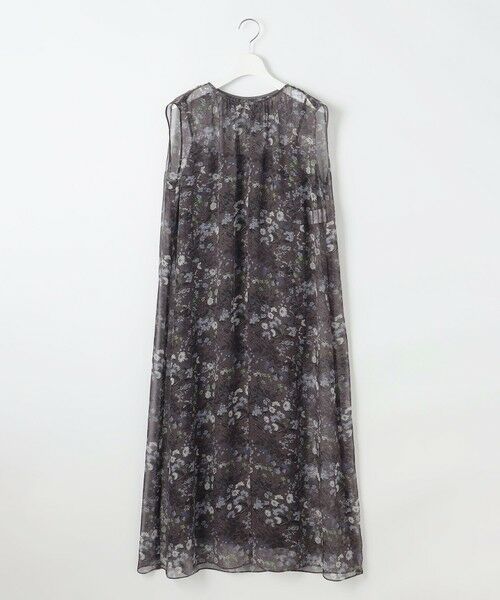 L size ONWARD(大きいサイズ) / エルサイズオンワード ロング・マキシ丈ワンピース | 【カタログ掲載・洗える】ボタニカルフラワープリント ワンピース | 詳細8