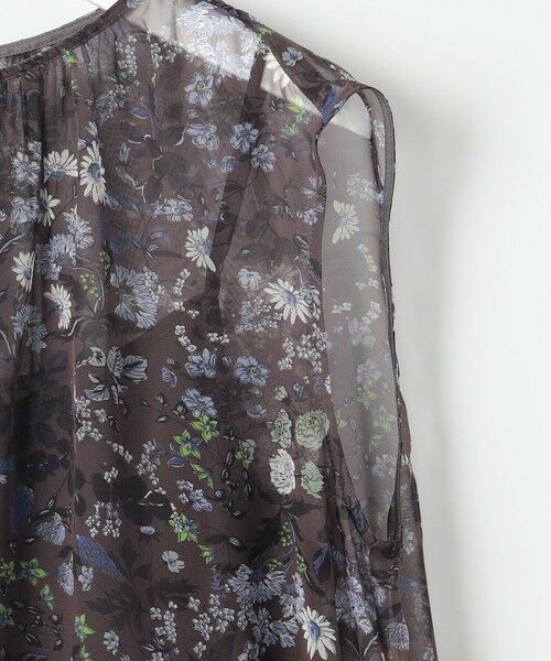 L size ONWARD(大きいサイズ) / エルサイズオンワード ロング・マキシ丈ワンピース | 【カタログ掲載・洗える】ボタニカルフラワープリント ワンピース | 詳細10