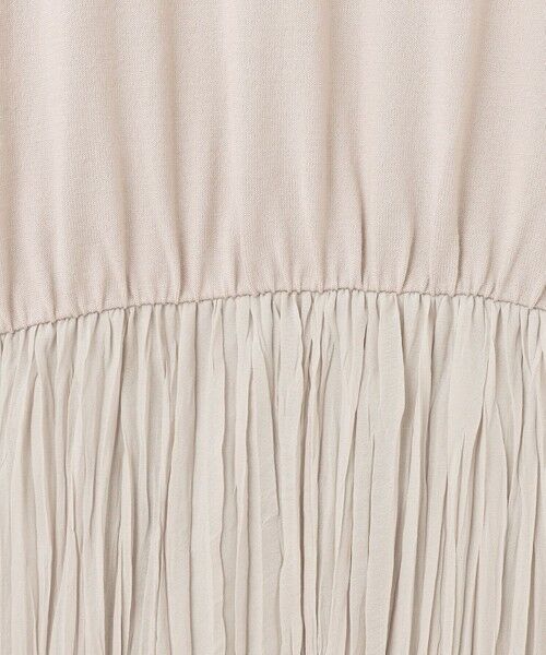 L size ONWARD(大きいサイズ) / エルサイズオンワード ロング・マキシ丈ワンピース | 【カタログ掲載・洗える】ジョーゼットプリーツコンビ ワンピース | 詳細6
