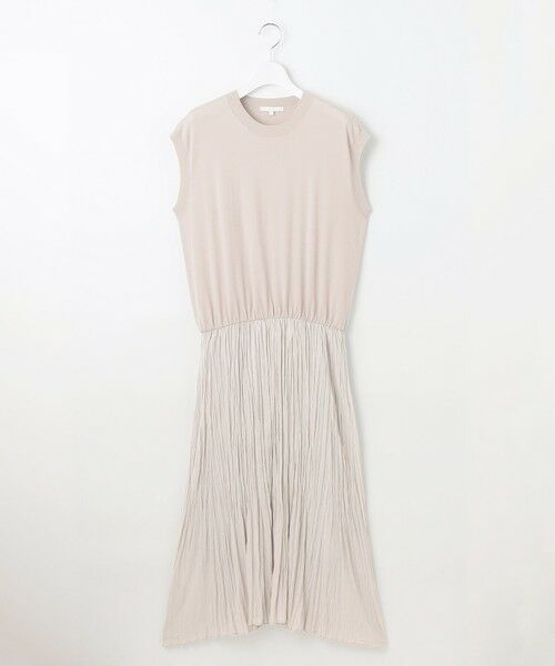 L size ONWARD(大きいサイズ) / エルサイズオンワード ロング・マキシ丈ワンピース | 【カタログ掲載・洗える】ジョーゼットプリーツコンビ ワンピース | 詳細3