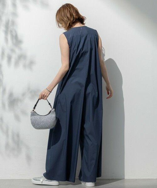 L size ONWARD(大きいサイズ) / エルサイズオンワード サロペット・オールインワン | 【撥水性/接触冷感/洗える】ストレッチタイプライター オールインワン | 詳細7