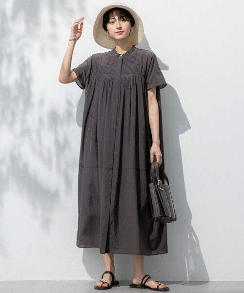 L size ONWARD(大きいサイズ) / エルサイズオンワード ロング・マキシ丈ワンピース | 【接触冷感/速乾性/洗える】エアリーブライトローン ワンピース | 詳細1