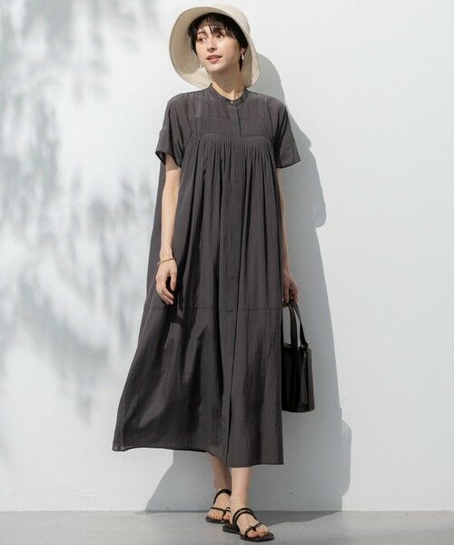 L size ONWARD(大きいサイズ) / エルサイズオンワード ロング・マキシ丈ワンピース | 【接触冷感/速乾性/洗える】エアリーブライトローン ワンピース | 詳細2