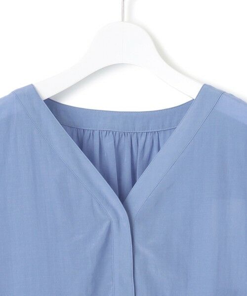 L size ONWARD(大きいサイズ) / エルサイズオンワード ロング・マキシ丈ワンピース | 【Lサイズ限定/接触冷感/速乾性/洗える】エアリーブライトローン Vネックワンピース | 詳細11