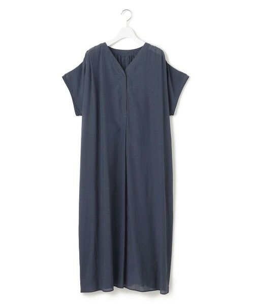 L size ONWARD(大きいサイズ) / エルサイズオンワード ロング・マキシ丈ワンピース | 【Lサイズ限定/接触冷感/速乾性/洗える】エアリーブライトローン Vネックワンピース | 詳細22
