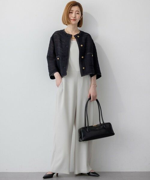 L size ONWARD(大きいサイズ) / エルサイズオンワード サロペット・オールインワン | 【一部店舗限定/吸水速乾/UVカット/接触冷感/洗える】ストレッチジョーゼット オールインワン | 詳細20