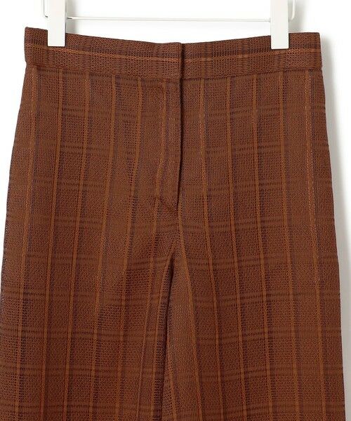 L size ONWARD(大きいサイズ) / エルサイズオンワード その他パンツ | スクエアチェックレノクロス ワイドストレートパンツ | 詳細7