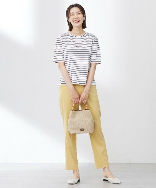 L size ONWARD(大きいサイズ) / エルサイズオンワード その他パンツ | 【洗える】セルロースリネンストレッチ テーパード パンツ | 詳細27