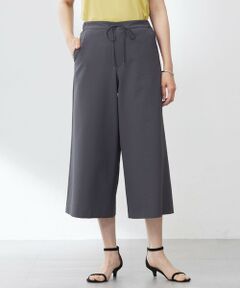 L size ONWARD(大きいサイズ) / エルサイズオンワード その他パンツ | 【洗える・吸水速乾】DRYライトサッカー クロップド パンツ