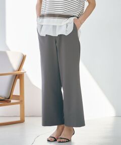 L size ONWARD(大きいサイズ) / エルサイズオンワード その他パンツ | 【洗える・吸水速乾】DRYライトサッカー ワイド パンツ