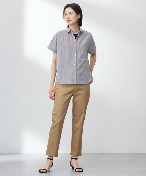 L size ONWARD(大きいサイズ) / エルサイズオンワード その他パンツ | 【WEB限定・洗える】シャンブレーサテン テーパード パンツ | 詳細16