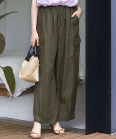 L size ONWARD(大きいサイズ) / エルサイズオンワード カーゴパンツ | 【SLOW/一部店舗限定】ブライトヴィンテージクロス カーゴパンツ