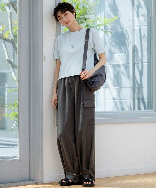 L size ONWARD(大きいサイズ) / エルサイズオンワード カーゴパンツ | 【SLOW/一部店舗限定】ブライトヴィンテージクロス カーゴパンツ | 詳細4