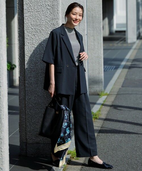 L size ONWARD(大きいサイズ) / エルサイズオンワード その他パンツ | 【接触冷感・速乾・UVカット・洗える】スイートクール ワイドパンツ | 詳細23