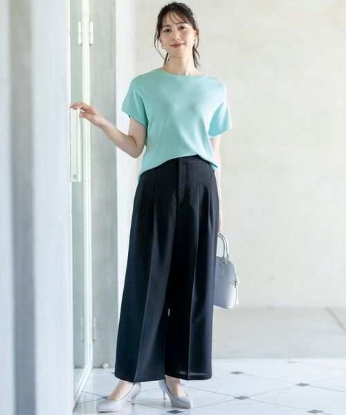 L size ONWARD(大きいサイズ) / エルサイズオンワード その他パンツ | 【接触冷感・速乾・UVカット・洗える】スイートクール ワイドパンツ | 詳細25