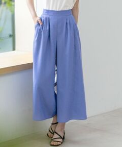 L size ONWARD(大きいサイズ) / エルサイズオンワード その他パンツ | 【接触冷感・UVカット・速乾】スムージーポリエステルタックフレア パンツ