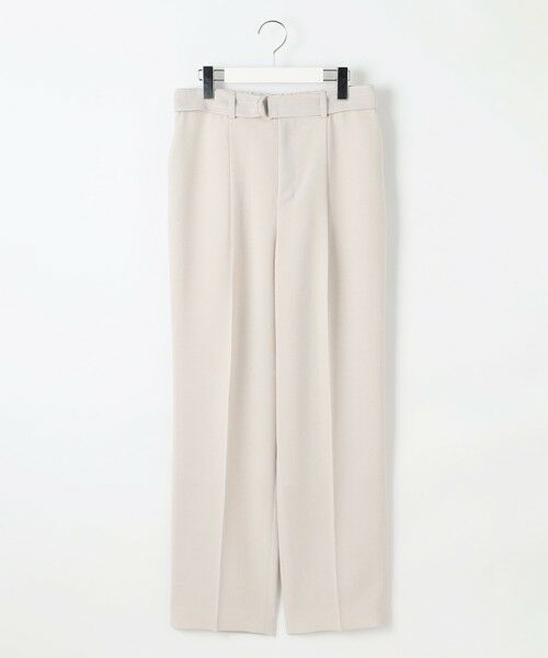 L size ONWARD(大きいサイズ) / エルサイズオンワード その他パンツ | 【カタログ掲載・セットアップ対応・接触冷感・UVカット・洗える】ライトリネンライクテーパード パンツ | 詳細9