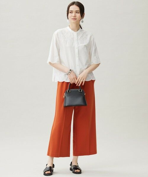 L size ONWARD(大きいサイズ) / エルサイズオンワード その他パンツ | 【カタログ掲載・セットアップ対応・接触冷感・UVカット・吸水速乾・抗菌防臭・洗える】ハイカウントモクロディ パンツ | 詳細2