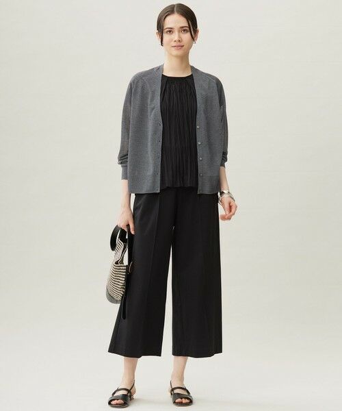 L size ONWARD(大きいサイズ) / エルサイズオンワード その他パンツ | 【カタログ掲載・セットアップ対応・接触冷感・UVカット・吸水速乾・抗菌防臭・洗える】ハイカウントモクロディ パンツ | 詳細21