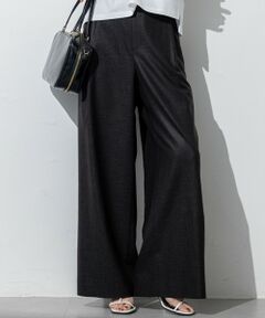L size ONWARD(大きいサイズ) / エルサイズオンワード その他パンツ | 【洗える】トリアセスラブストレッチ ワイド パンツ