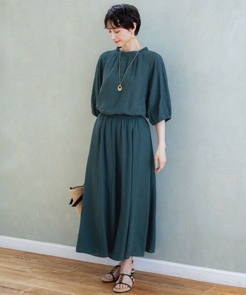 L size ONWARD(大きいサイズ) / エルサイズオンワード その他パンツ | 【洗える】LIBECOリネン ガウチョ パンツ | 詳細9