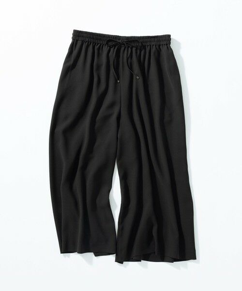 L size ONWARD(大きいサイズ) / エルサイズオンワード その他パンツ | 【Lサイズ限定/吸水速乾/UVカット/接触冷感/】ストレッチジョーゼット ガウチョパンツ | 詳細11