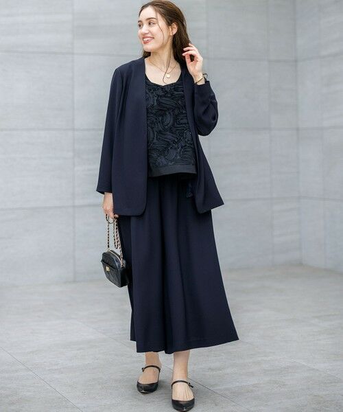 L size ONWARD(大きいサイズ) / エルサイズオンワード その他パンツ | 【Lサイズ限定/吸水速乾/UVカット/接触冷感/】ストレッチジョーゼット ガウチョパンツ | 詳細18