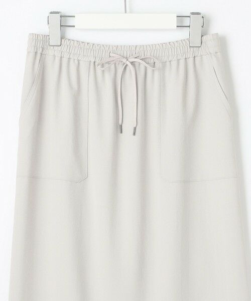 L size ONWARD(大きいサイズ) / エルサイズオンワード ミニ・ひざ丈スカート | 【WEB限定カラーあり・洗える・接触冷感・吸水速乾】Lightジョーゼット ナロー スカート | 詳細6