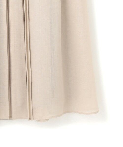 L size ONWARD(大きいサイズ) / エルサイズオンワード ミニ・ひざ丈スカート | 【洗える】ソフトシアーフィルム タック スカート | 詳細12