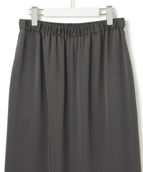 L size ONWARD(大きいサイズ) / エルサイズオンワード ミニ・ひざ丈スカート | 【撥水加工/洗える】スムースサテン Iライン スカート | 詳細14