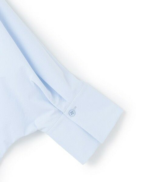 L size ONWARD(大きいサイズ) / エルサイズオンワード シャツ・ブラウス | 【接触冷感・UVカット・洗える】ヴィンテージスパンブロード バンドカラーシャツ | 詳細12