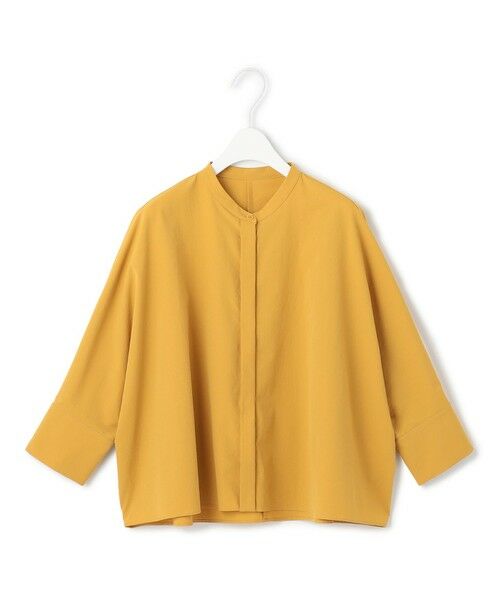 L size ONWARD(大きいサイズ) / エルサイズオンワード シャツ・ブラウス | 【接触冷感・UVカット・洗える】ヴィンテージスパンブロード バンドカラーシャツ | 詳細19