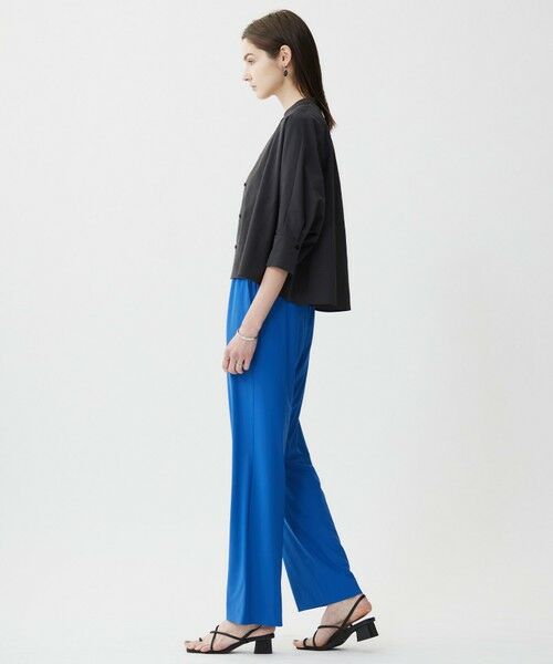 L size ONWARD(大きいサイズ) / エルサイズオンワード シャツ・ブラウス | 【接触冷感・UVカット・洗える】ヴィンテージスパンブロード バンドカラーシャツ | 詳細22