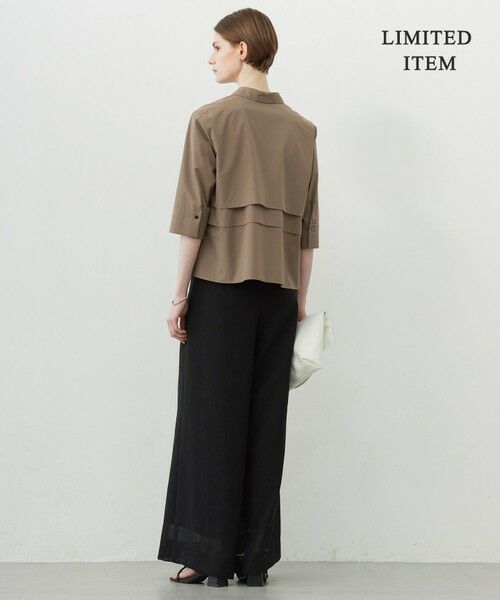 L size ONWARD(大きいサイズ) / エルサイズオンワード シャツ・ブラウス | 【WEB限定・洗える】クリーンブロード クロップドシャツ | 詳細2