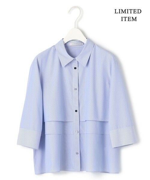 L size ONWARD(大きいサイズ) / エルサイズオンワード シャツ・ブラウス | 【WEB限定・洗える】クリーンブロード クロップドシャツ | 詳細5