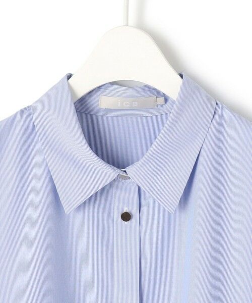 L size ONWARD(大きいサイズ) / エルサイズオンワード シャツ・ブラウス | 【WEB限定・洗える】クリーンブロード クロップドシャツ | 詳細6