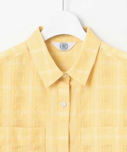 L size ONWARD(大きいサイズ) / エルサイズオンワード シャツ・ブラウス | 【洗える】SHEER チェック シャツ ブラウス | 詳細8