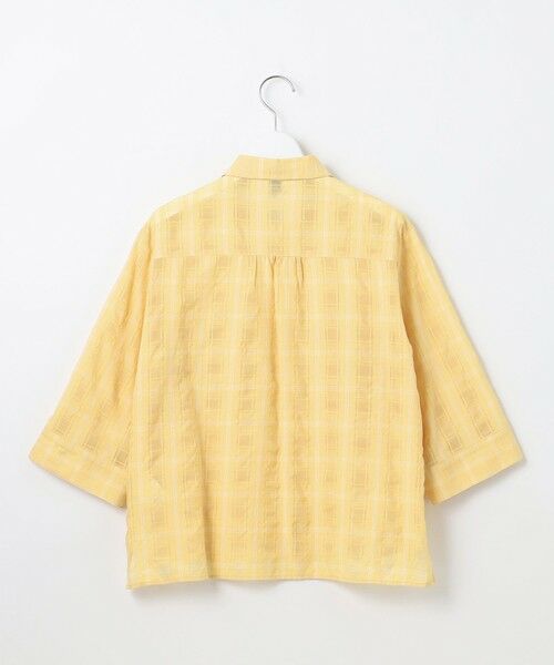 L size ONWARD(大きいサイズ) / エルサイズオンワード シャツ・ブラウス | 【洗える】SHEER チェック シャツ ブラウス | 詳細7