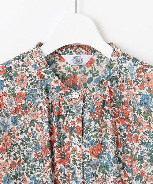 L size ONWARD(大きいサイズ) / エルサイズオンワード シャツ・ブラウス | 【洗える】LIBERTY バンドカラー ブラウス | 詳細5