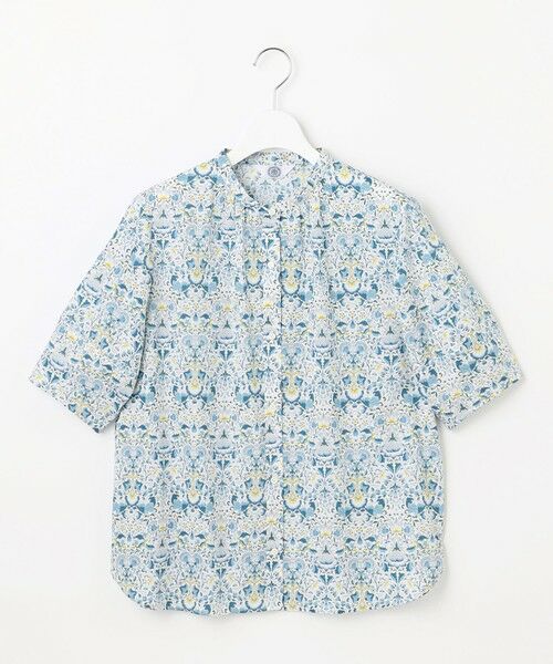 L size ONWARD(大きいサイズ) / エルサイズオンワード シャツ・ブラウス | 【洗える】LIBERTY バンドカラー ブラウス | 詳細13