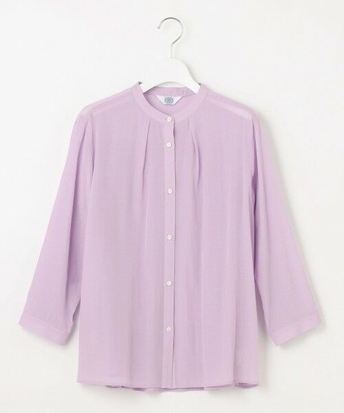 L size ONWARD(大きいサイズ) / エルサイズオンワード シャツ・ブラウス | 【洗える・速乾・接触冷感】リライムライトローン バックフレア ブラウス | 詳細12