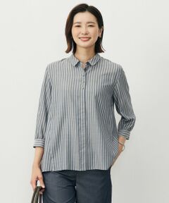 L size ONWARD(大きいサイズ) / エルサイズオンワード シャツ・ブラウス | 【洗える】ウォッシャブルキュプラツイル シャツ