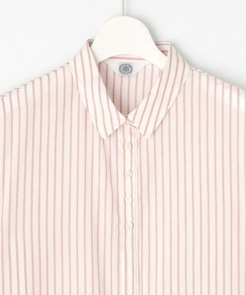 L size ONWARD(大きいサイズ) / エルサイズオンワード シャツ・ブラウス | 【洗える】ウォッシャブルキュプラツイル シャツ | 詳細5