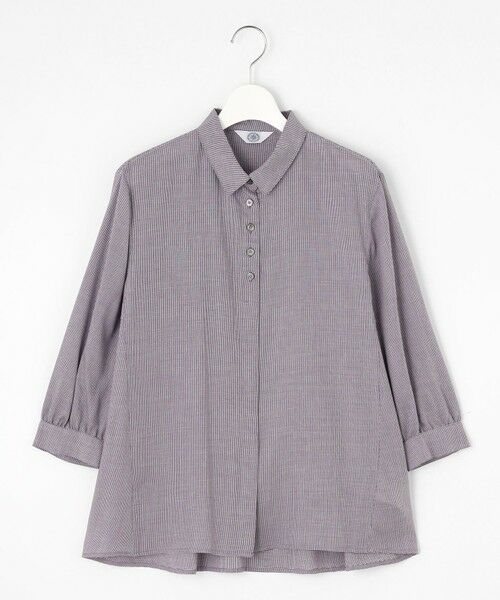 L size ONWARD(大きいサイズ) / エルサイズオンワード シャツ・ブラウス | 【洗える】ウォッシャブルキュプラツイル シャツ | 詳細22
